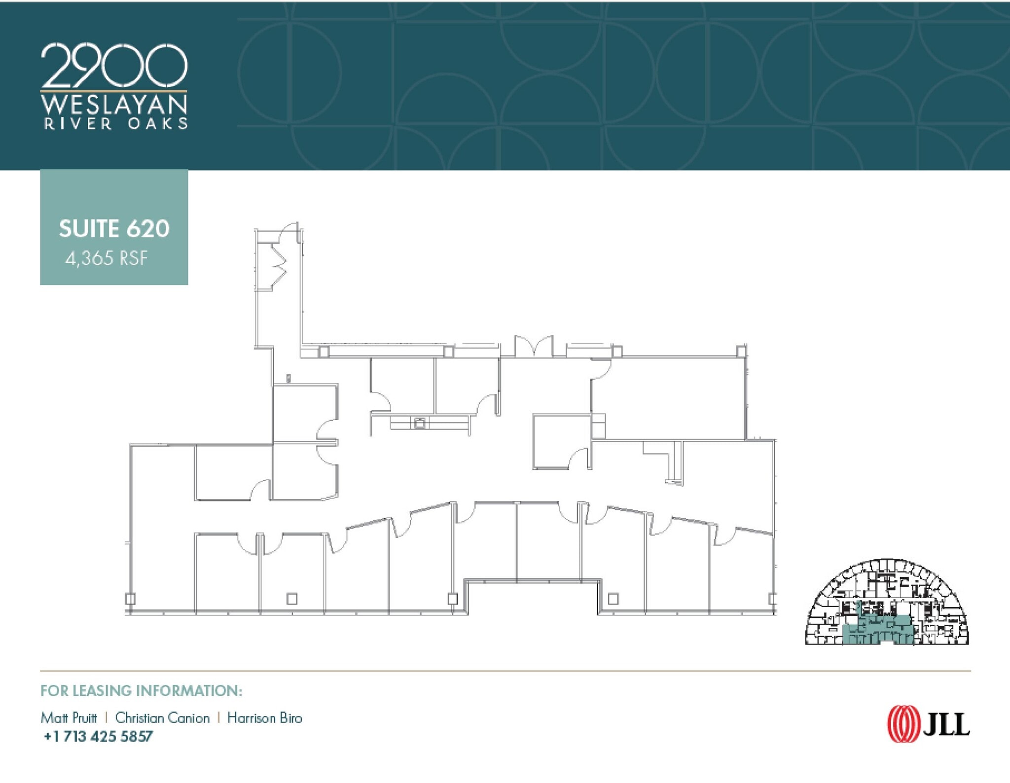2900 Weslayan St, Houston, TX à louer Plan d’étage– Image 1 sur 1