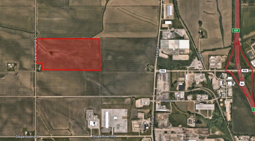 S. Buttermilk Rd, Eldridge, IA à vendre - Aérien – Image 1 sur 1