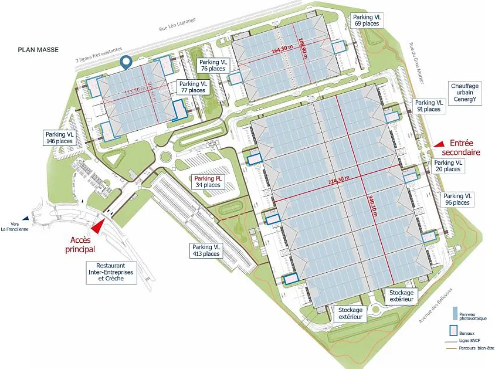 5 Rue Léo Lagrange, Saint-Ouen-l'Aumône à louer Plan cadastral– Image 1 sur 1