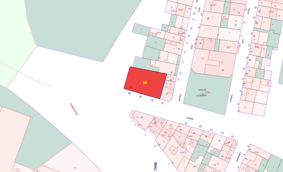 Terrain dans Òdena, Barcelona à vendre - Plan cadastral – Image 2 sur 2