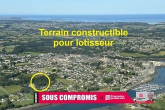 Tréguier, CDA - Vue aérienne vue de carte