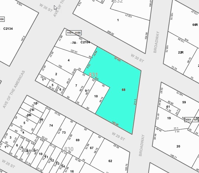 1227 Broadway, New York, NY à louer - Plan cadastral – Image 2 sur 6