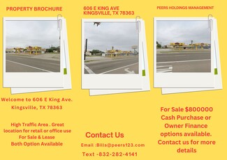 Plus de détails pour 606 E King Ave, Kingsville, TX - Local commercial à vendre
