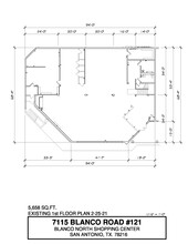 7115 Blanco Rd, San Antonio, TX à louer Plan d’étage– Image 1 sur 2