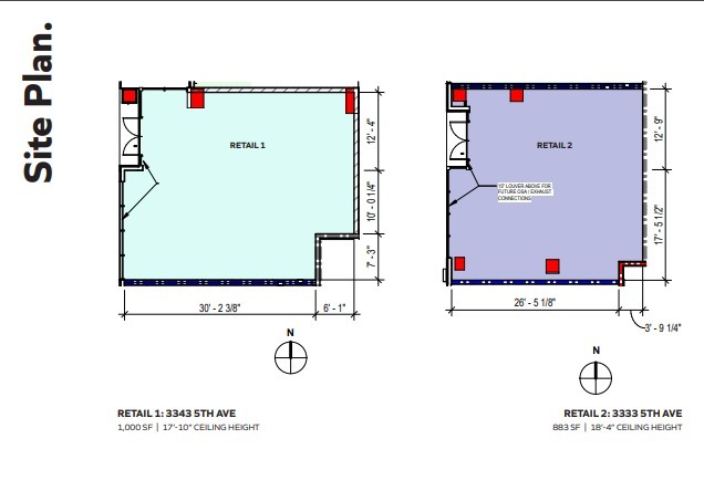 555 Upas St, San Diego, CA à louer Plan d’étage– Image 1 sur 1