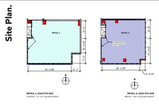 555 Upas St, San Diego, CA à louer Plan d’étage– Image 1 sur 1