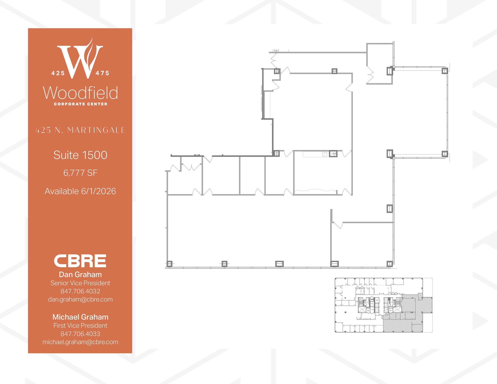 425 N Martingale Rd, Schaumburg, IL à louer Plan d’étage– Image 1 sur 1
