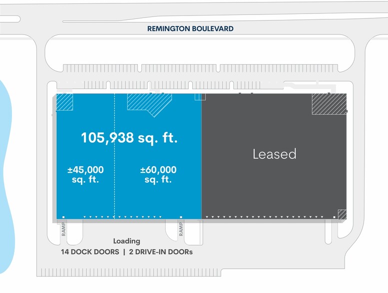 555 Remington Blvd, Bolingbrook, IL à louer - Plan de site – Image 2 sur 11