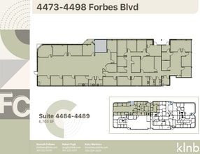 4473-4491 Forbes Blvd, Lanham, MD à louer Plan d’étage– Image 1 sur 1