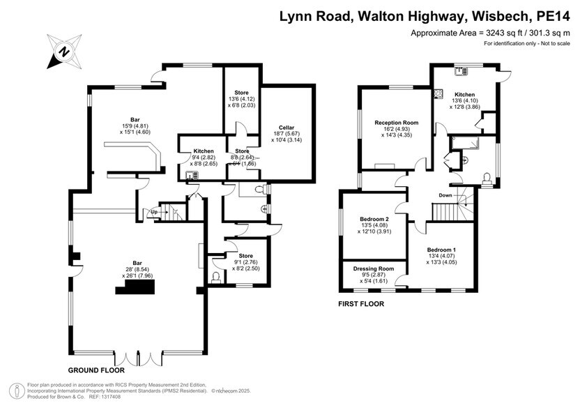 214 Lynn Rd, Wisbech à vendre - Plan d’étage – Image 2 sur 2