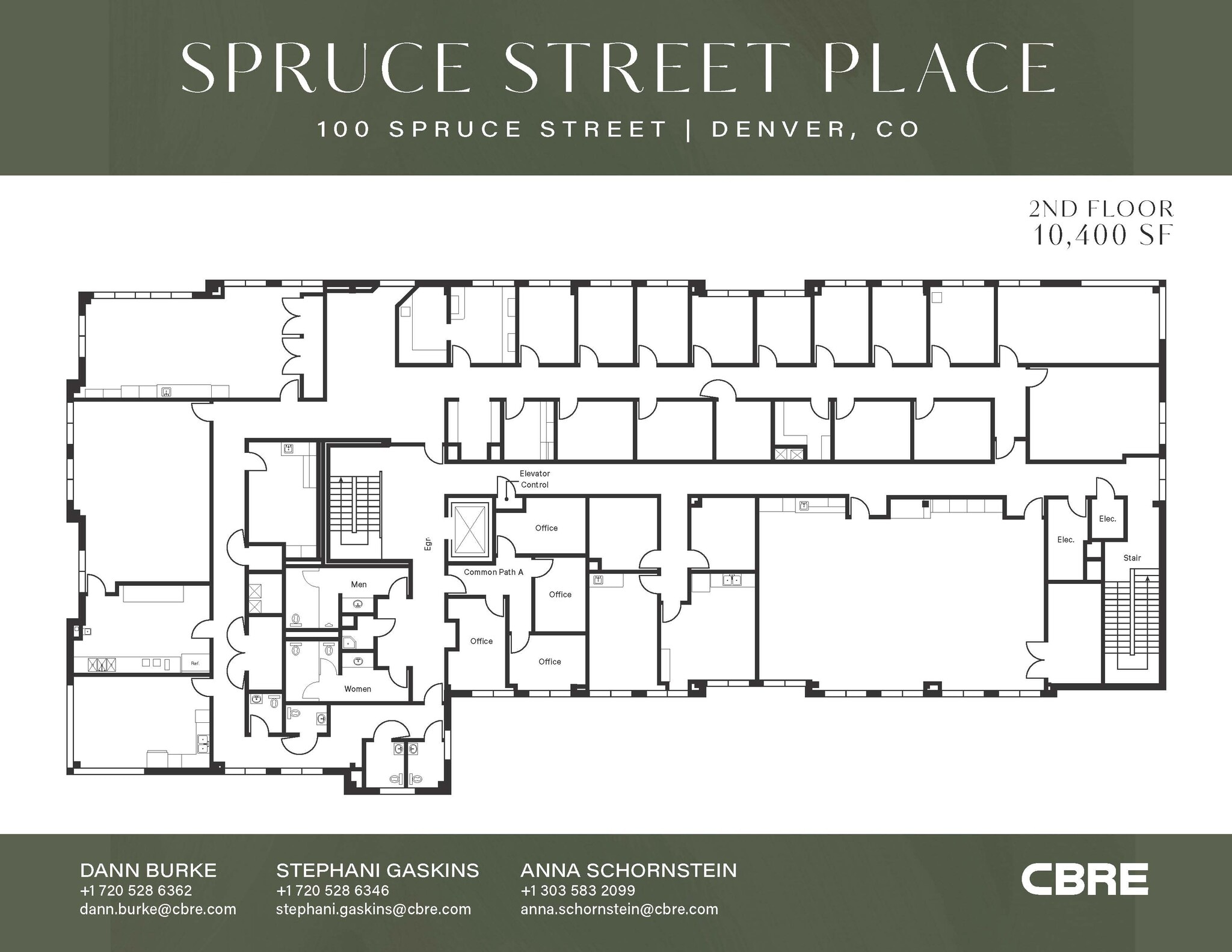 100 Spruce St, Denver, CO à louer Plan d’étage– Image 1 sur 1