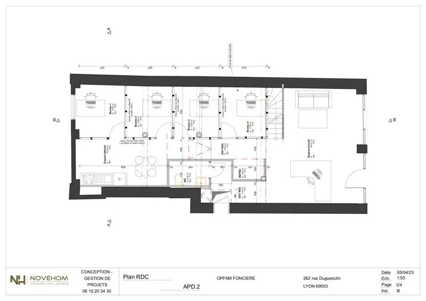 Bureau dans Lyon à louer - Plan d’étage – Image 3 sur 5