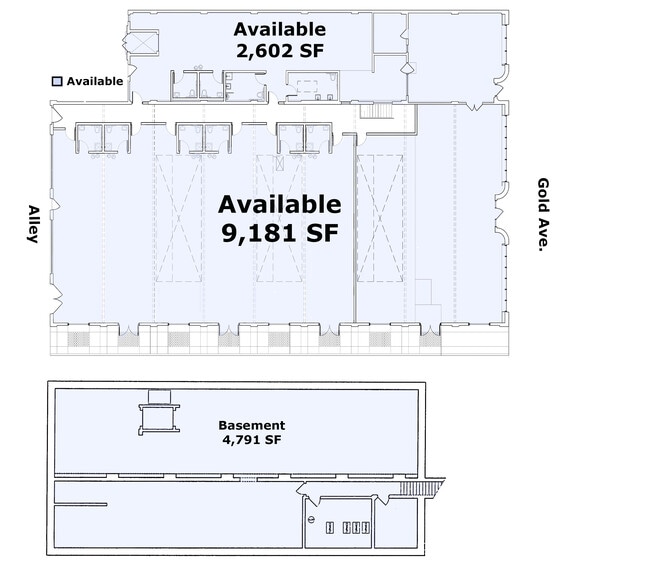 615 Gold Ave SW, Albuquerque, NM à louer - Plan de site – Image 2 sur 6