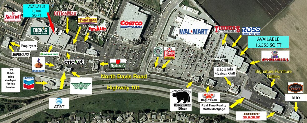 1265-1295 N Davis Rd, Salinas, CA à louer - Aérien – Image 1 sur 16