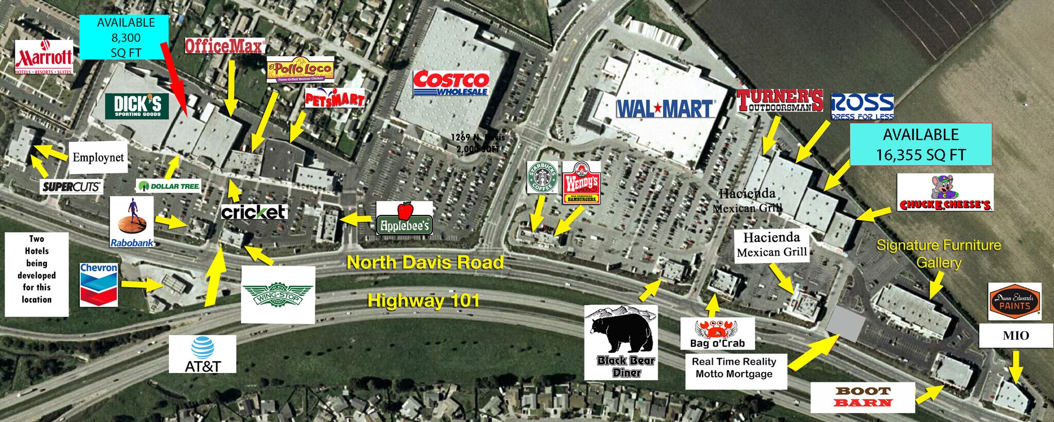 1265-1295 N Davis Rd, Salinas, CA à louer Aérien– Image 1 sur 17