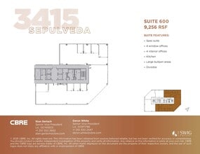 3415 S Sepulveda Blvd, Los Angeles, CA à louer Plan d’étage– Image 1 sur 1