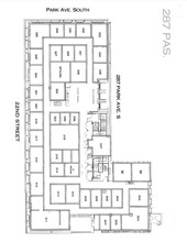 287 Park Ave S, New York, NY à louer Plan d’étage– Image 1 sur 1