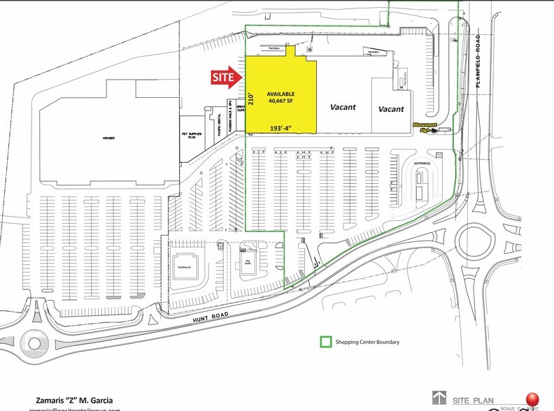 4150-4160 Hunt Rd, Blue Ash, OH à louer - Plan de site – Image 3 sur 3