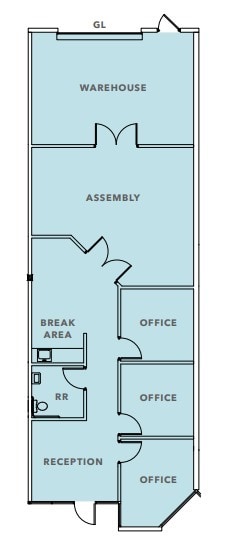 610 Gateway Center Way, San Diego, CA à louer Plan d’étage– Image 1 sur 1