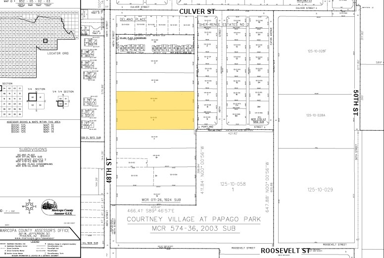 1207 N 48th St, Phoenix, AZ à vendre - Plan cadastral – Image 2 sur 20