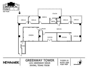 1231 Greenway Dr, Irving, TX à louer Plan d’étage– Image 1 sur 1