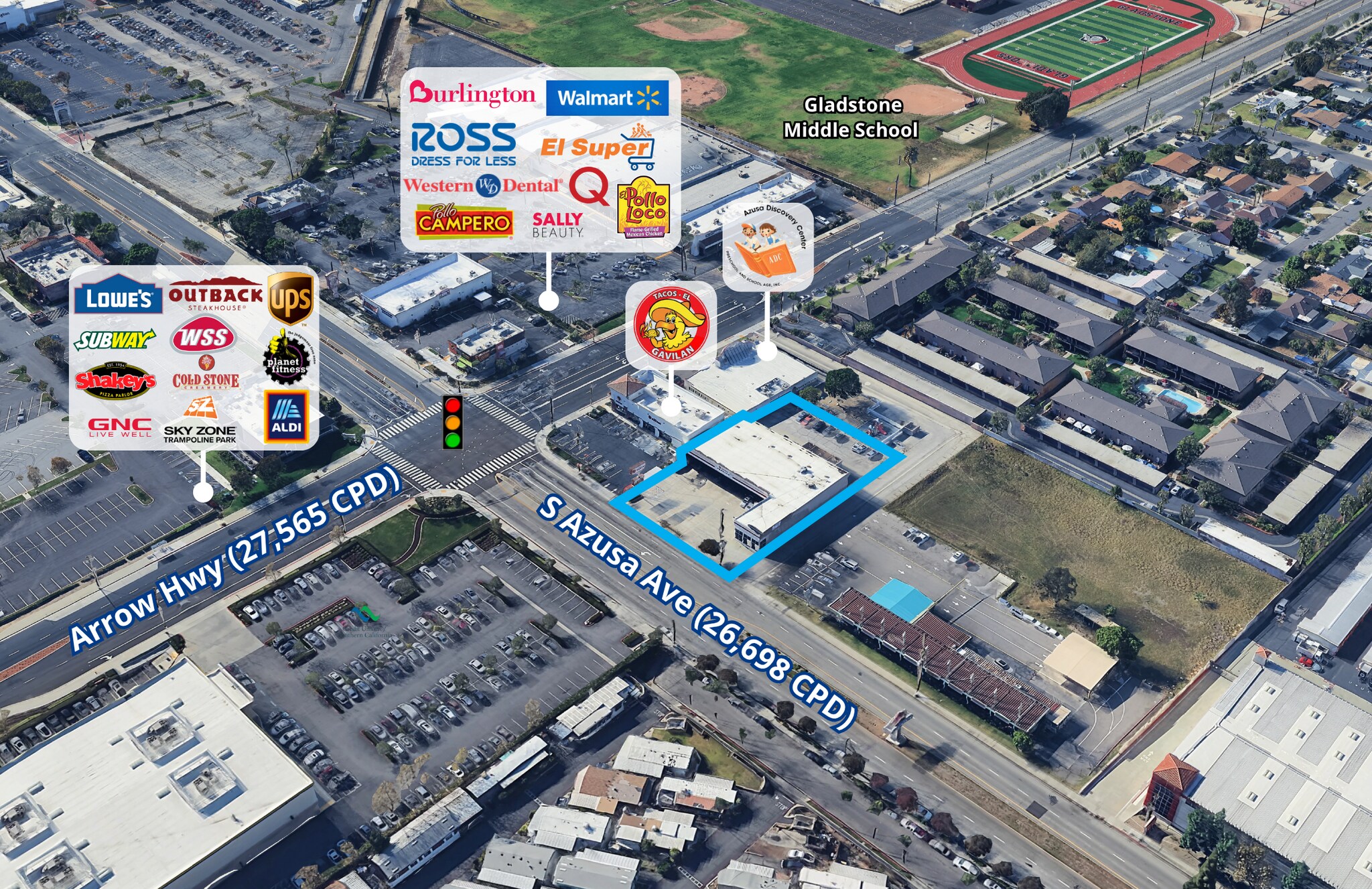 877 S Azusa Ave, Azusa, CA à louer Photo de l’immeuble– Image 1 sur 7