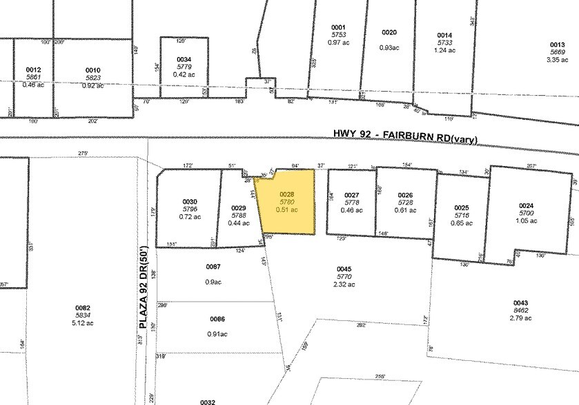 5780 Fairburn Rd, Douglasville, GA à vendre - Plan cadastral – Image 2 sur 10