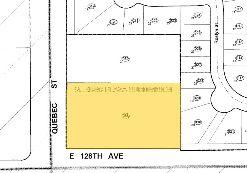 E 128th Ave, Thornton, CO à louer - Plan cadastral – Image 2 sur 2