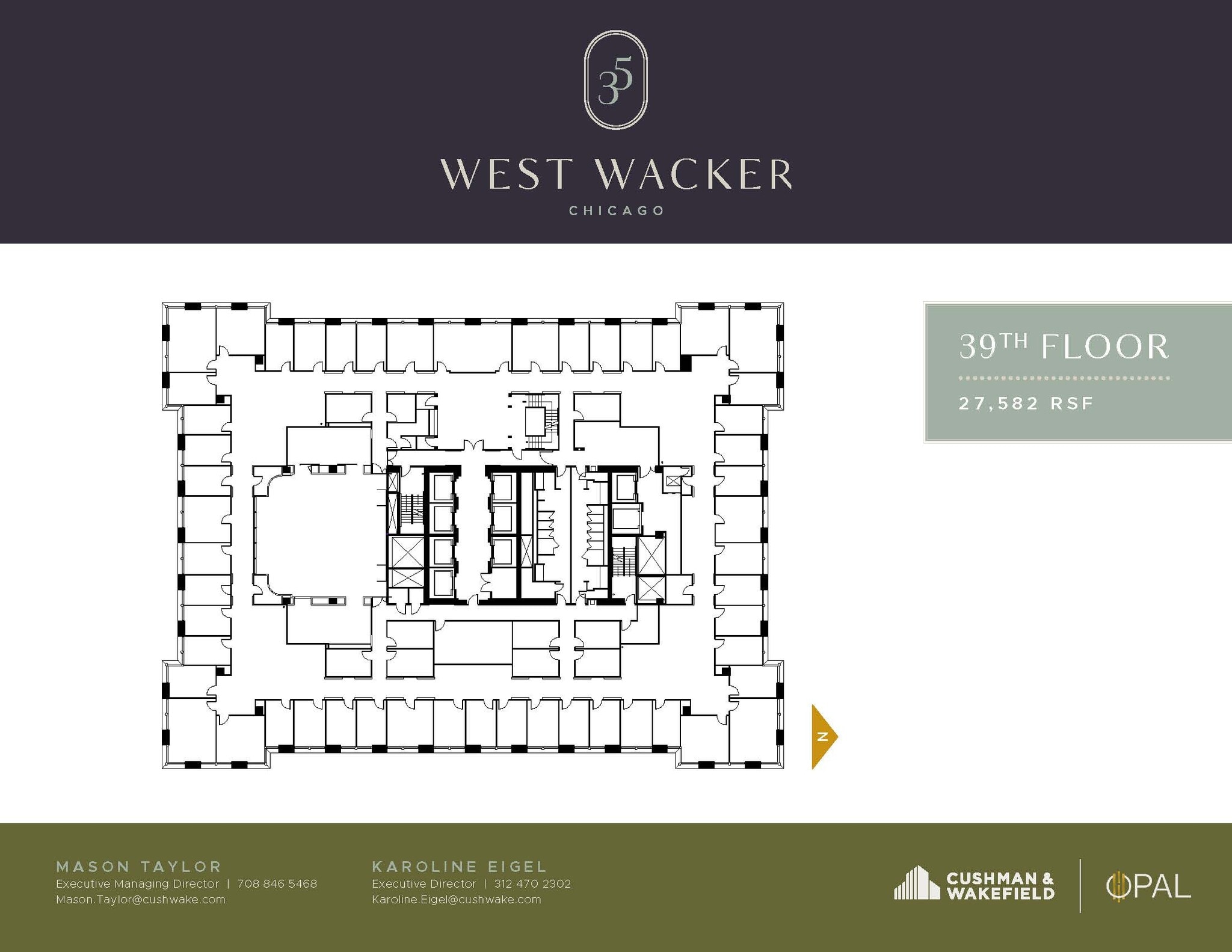 35 W Wacker Dr, Chicago, IL à louer Plan d’étage– Image 1 sur 1