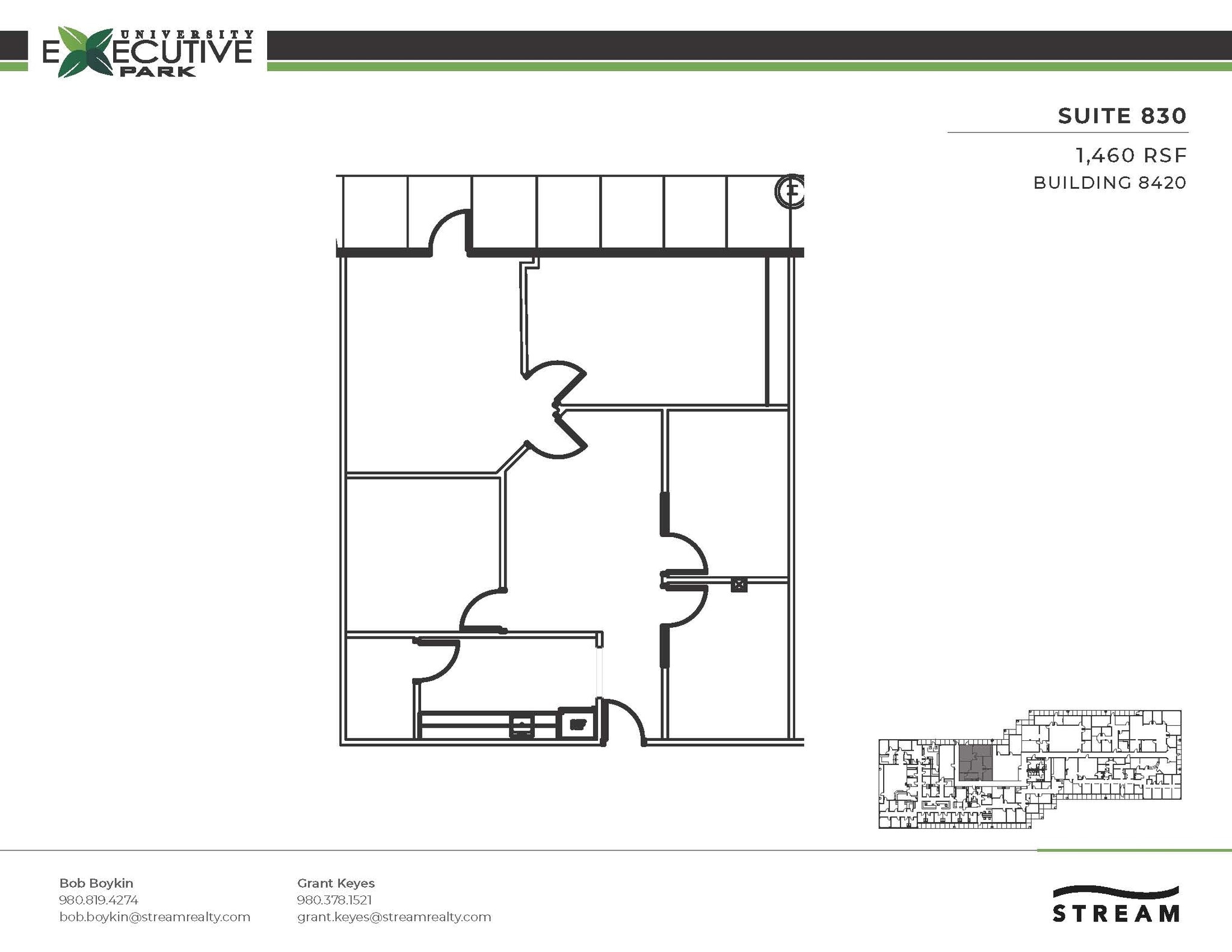 301 McCullough Dr, Charlotte, NC à louer Plan d’étage– Image 1 sur 1