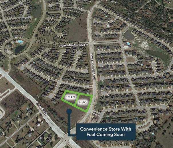 Greens Prairie Trail & Royder Rd, College Station, TX à vendre - Aérien – Image 2 sur 2