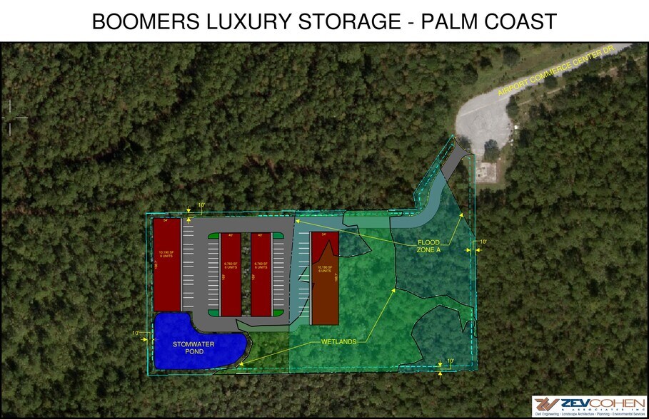 75 Airport Commerce Center Dr, Palm Coast, FL à vendre - Plan de site – Image 2 sur 2
