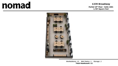 1237-1239 Broadway, New York, NY à louer Plan d’étage– Image 1 sur 6