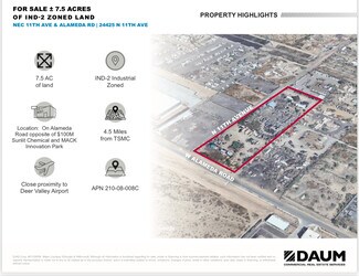 Plus de détails pour 24425 11th Ave, Phoenix, AZ - Terrain à vendre