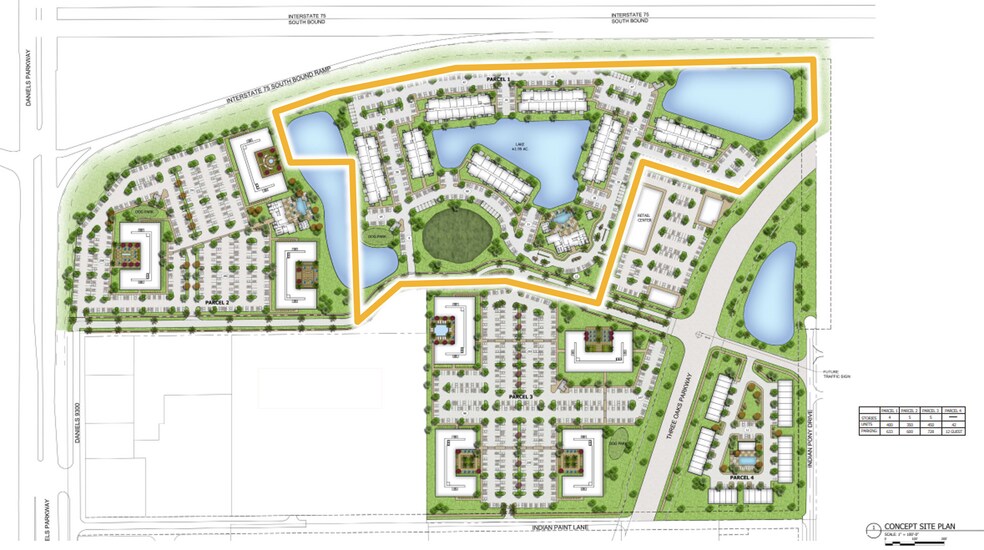 Daniels & I-75 Interchange, Fort Myers, FL à vendre - Plan de site – Image 2 sur 6