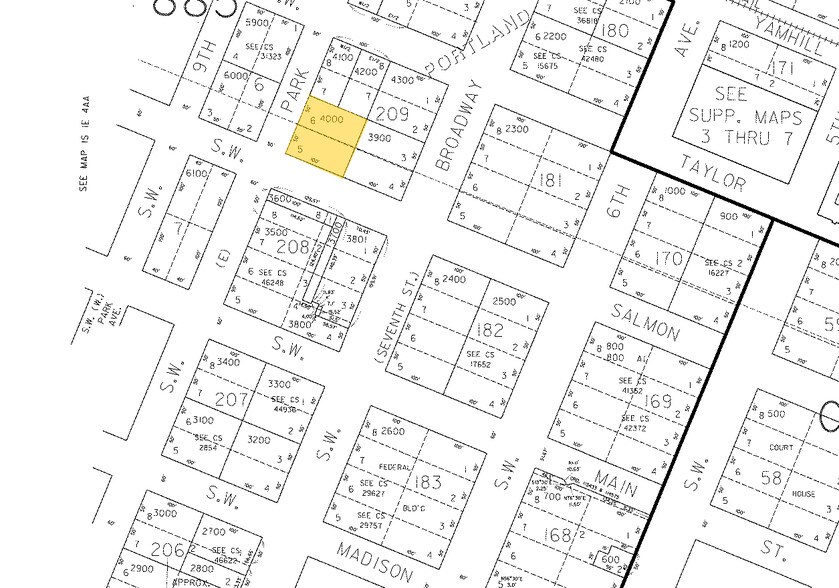 723-737 SW Salmon St, Portland, OR à louer - Plan cadastral – Image 2 sur 4