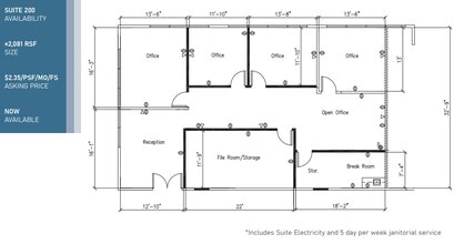9150 Chesapeake Dr, San Diego, CA à louer Plan d’étage– Image 1 sur 1