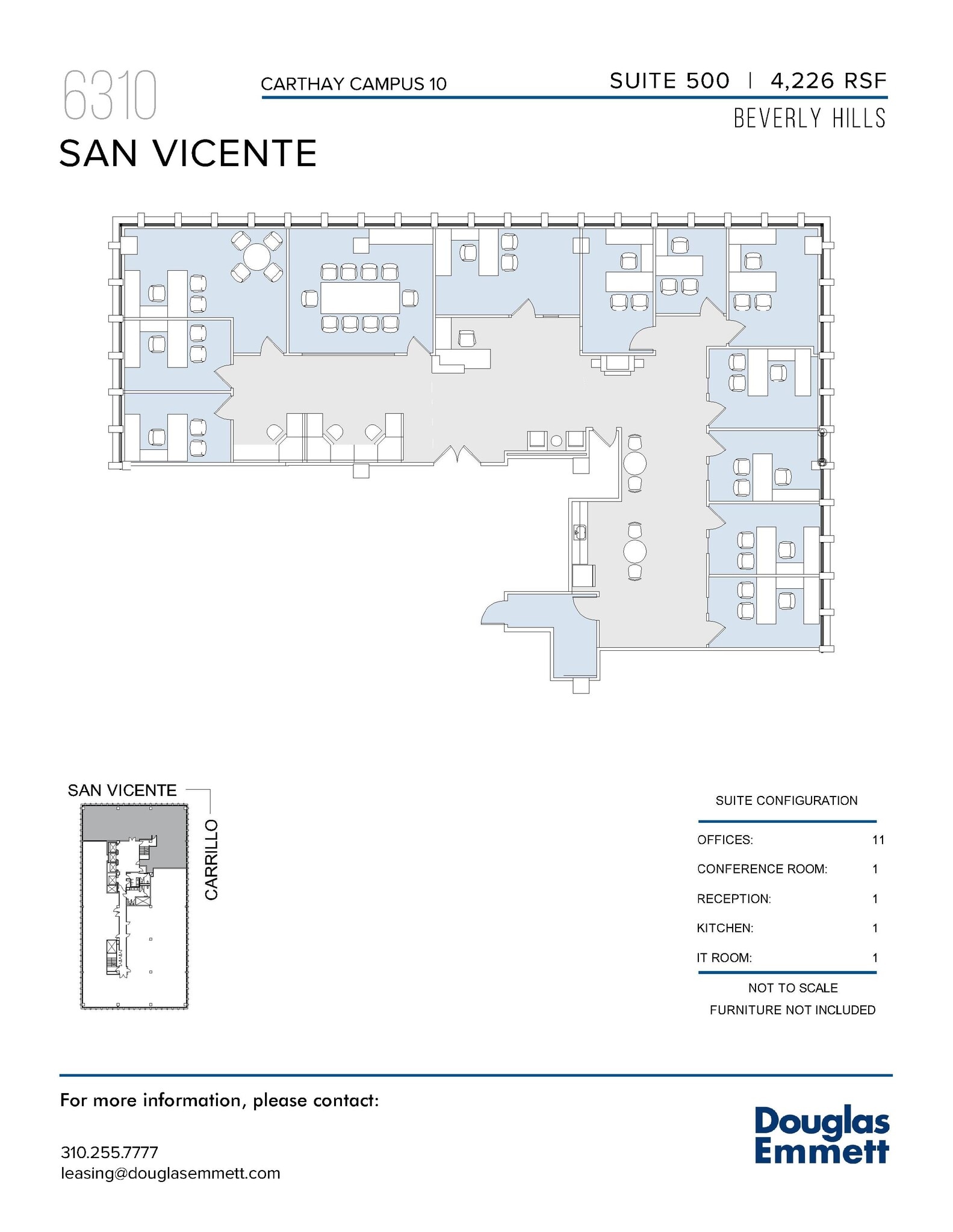 6310 San Vicente Blvd, Los Angeles, CA à louer Plan d’étage– Image 1 sur 1
