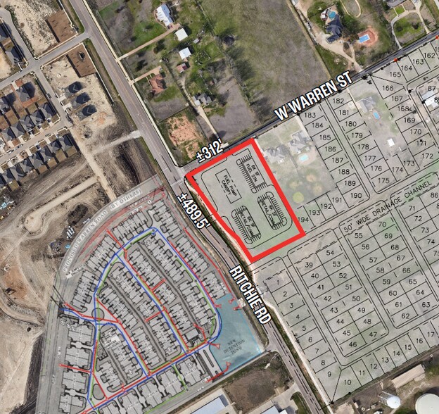 SEC Ritchie & W Warren St rd, Hewitt, TX à vendre - Plan de site – Image 3 sur 3