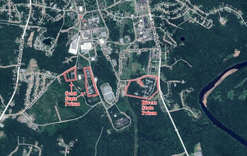 Vinson Highway & Laboratory Road, Milledgeville, GA - Vue aérienne vue de carte