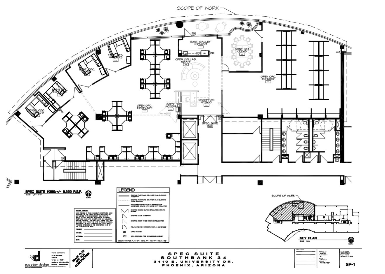 3410 E University Dr, Phoenix, AZ à louer Plan d’étage– Image 1 sur 1