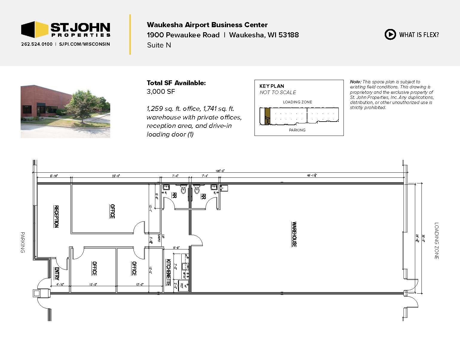 2000 Pewaukee Rd, Waukesha, WI à louer Plan d’étage– Image 1 sur 2