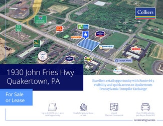Plus de détails pour 1930 John Fries Hwy, Quakertown, PA - Local commercial à louer