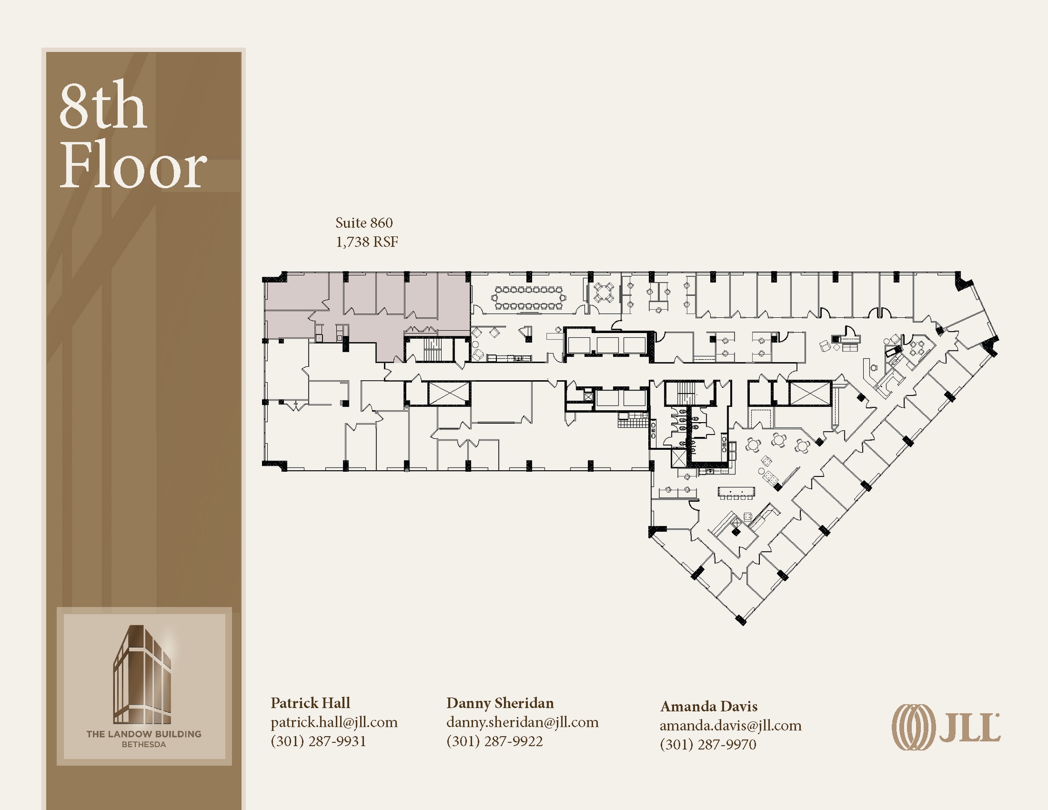 7910 Woodmont Ave, Bethesda, MD à louer Plan d’étage– Image 1 sur 1