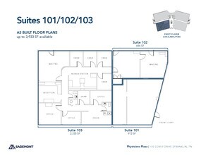 100 Covey Dr, Franklin, TN à louer Plan d’étage– Image 2 sur 2