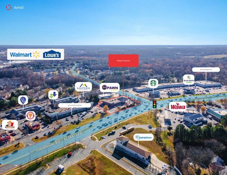 10701 Courthouse Rd, Fredericksburg, VA à vendre - Aérien – Image 3 sur 4