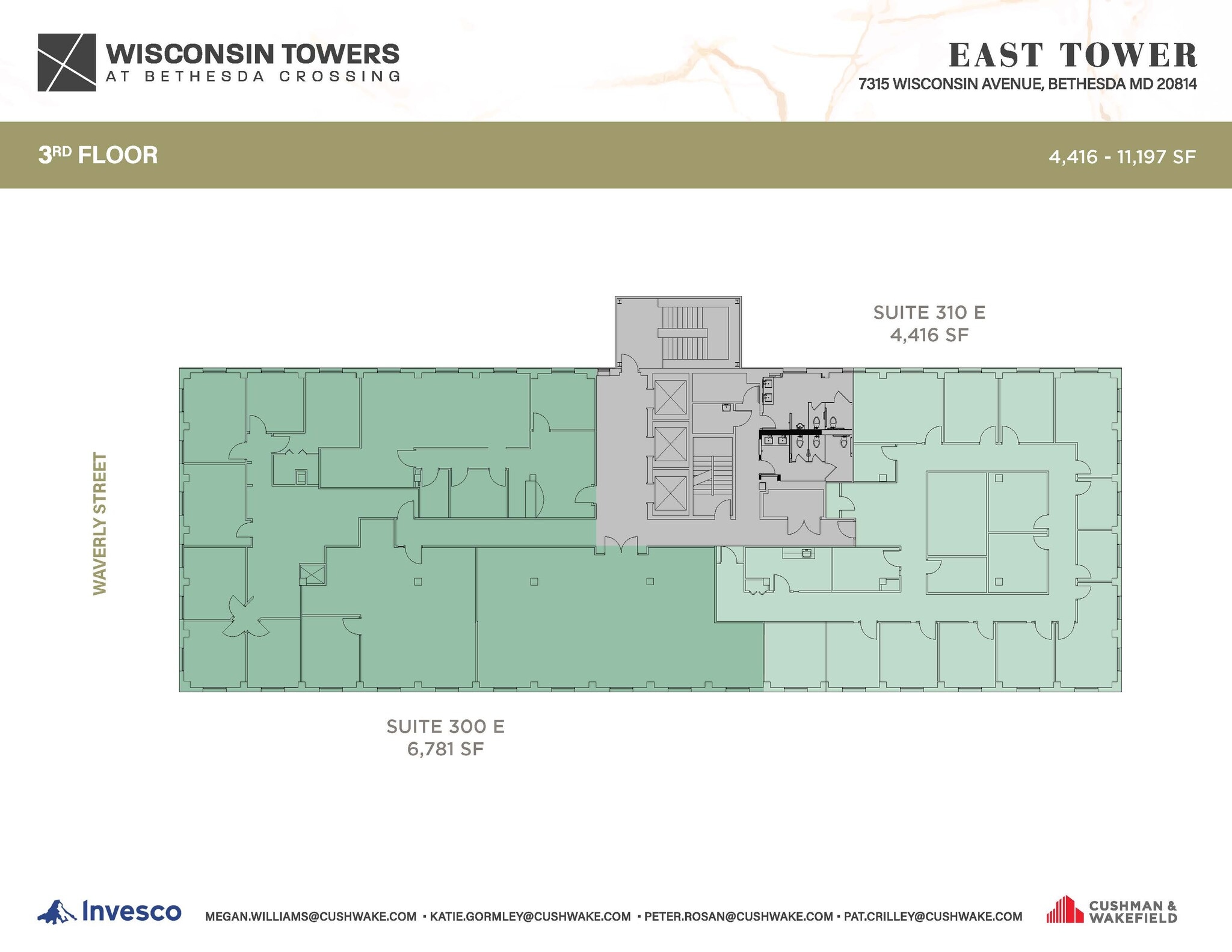 7315 Wisconsin Ave, Bethesda, MD à louer Plan d’étage– Image 1 sur 1