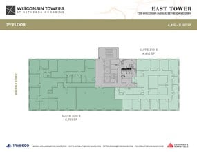 7315 Wisconsin Ave, Bethesda, MD à louer Plan d’étage– Image 1 sur 1