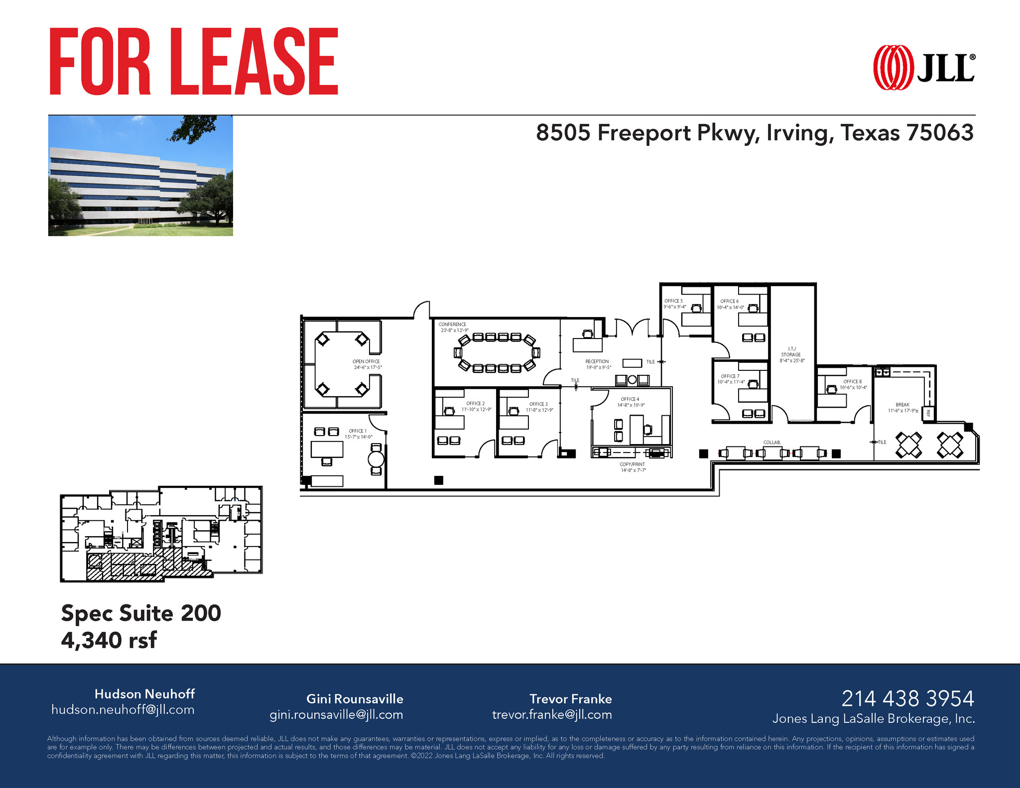 8505 Freeport Pky, Irving, TX à louer Plan d’étage– Image 1 sur 1