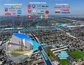 4707 Rosemead Blvd, Pico Rivera, CA - VUE AÉRIENNE  vue de carte